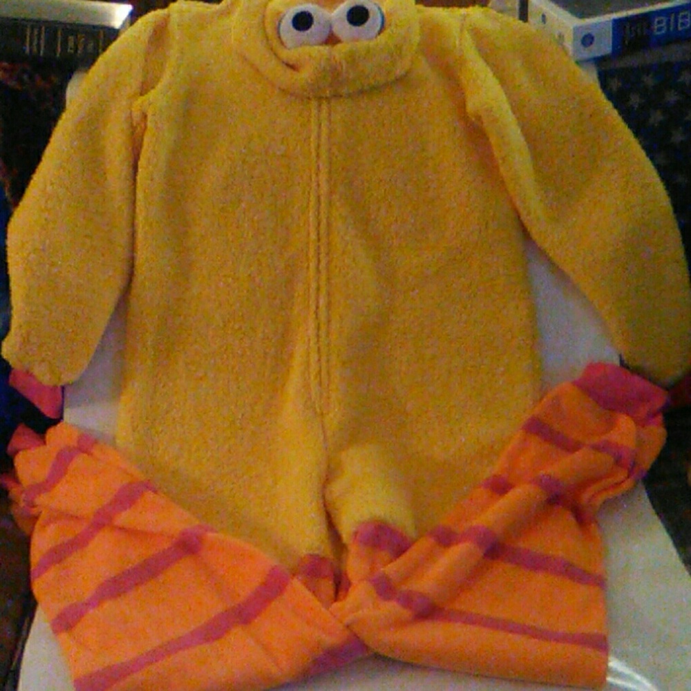 Big bird 1 piece pajama.